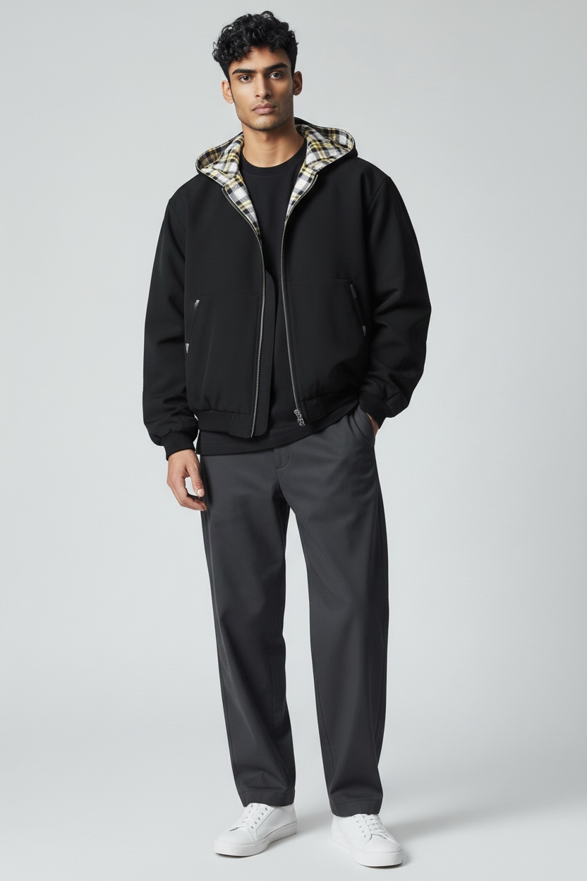 Reversible Hoodies & White T-Shirt