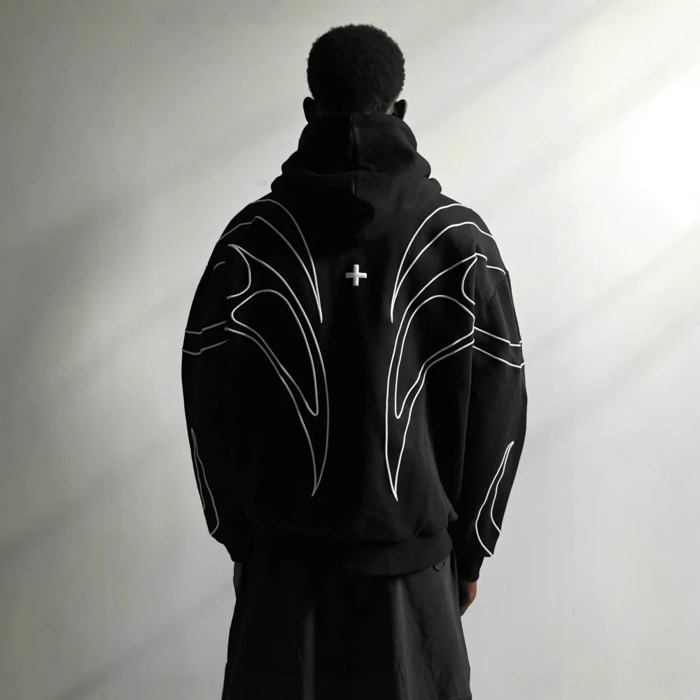 Oversized Embroidered Hoodie