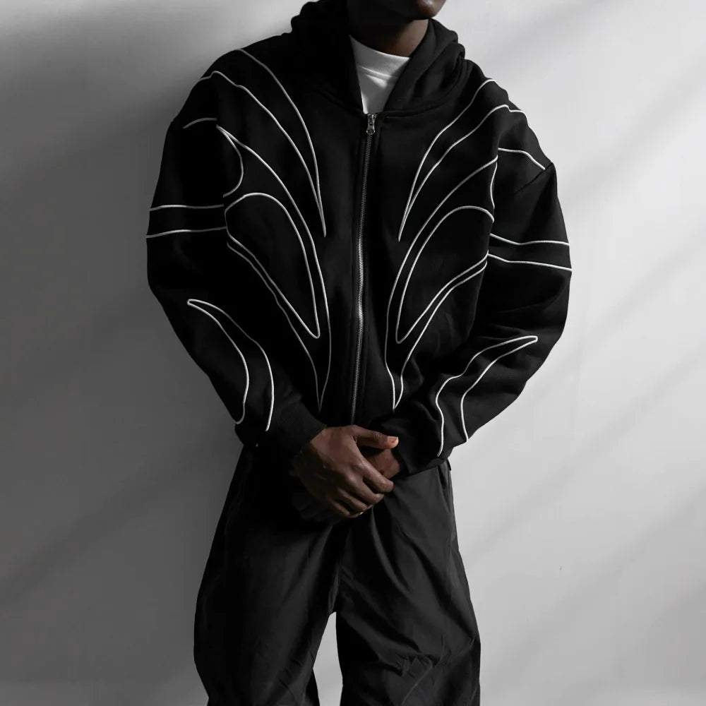 Oversized Embroidered Hoodie